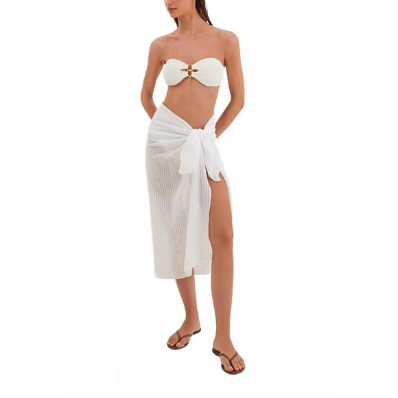 VIX Other - NEW VIX solid swimwear sarong in off white